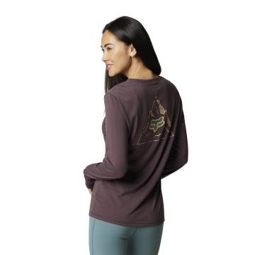 FOX Damen Langarmshirt Finisher Tech | dunkelviolett | 30021-053 LS Top