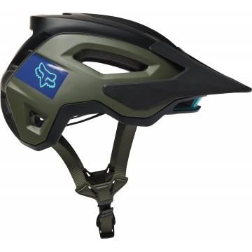 FOX Speedframe Pro MTB Helm Blocked | schwarz olivgrün | 29414-532 Army