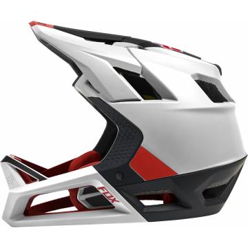 FOX Proframe MTB Fullface Helm Blocked | weiß schwarz | 29398-018