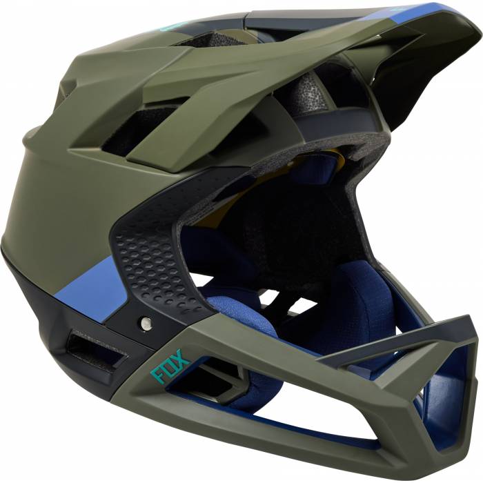 FOX Proframe MTB Helm Blocked | olivgrün | 29398-099