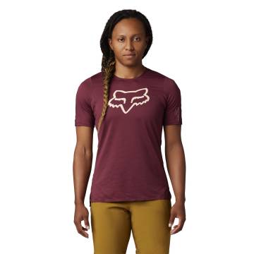 FOX Damen MTB Jersey Flexair | kurzarm | bordeaux | 29303-299