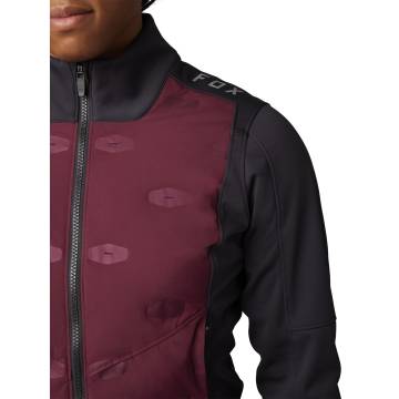 FOX MTB Damen Winterjacke Ranger Windbloc Fire | schwarz bordeaux | 28499-299 Größe M