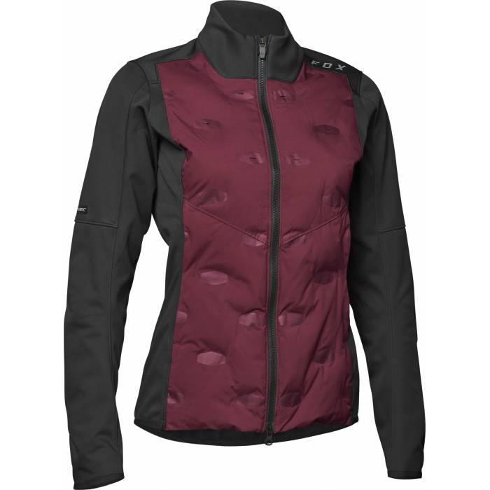 FOX MTB Damen Winterjacke Ranger Windbloc Fire | schwarz bordeaux | 28499-299