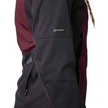 FOX MTB Damen Winterjacke Ranger Windbloc Fire | schwarz bordeaux | 28499-299 Größe XL