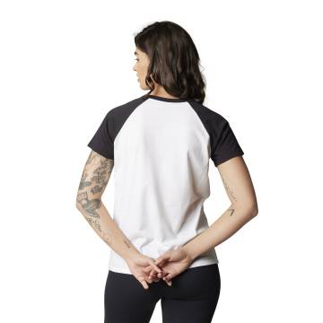 FOX Womens SS Tee Fgmnt Raglan | weiß schwarz | 30270-176