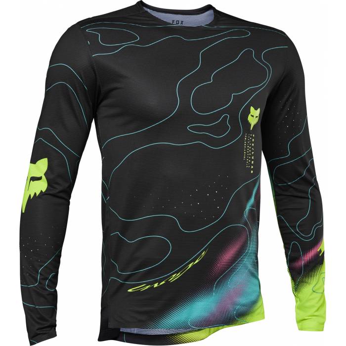 FOX MTB Jersey Flexair Lunar | langarm | schwarz | 30097-001