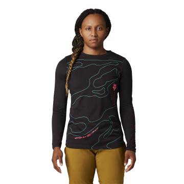 FOX Womens MTB Jersey Ranger Lunar DR | langarm | schwarz | 30338-001