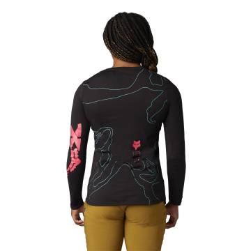 FOX Damen Fahrrad Trikot Ranger Lunar DR | langarm | schwarz | 30338-001