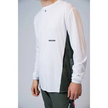 NINEYARD MTB Jersey | PREMIUM. Bamboo Tech Longsleeve| langarm | weiß | N22M015