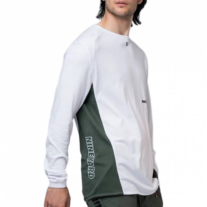 NINEYARD MTB Jersey | PREMIUM. Bamboo Tech Longsleeve| langarm | weiß | N22M015