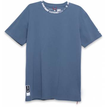 NINEYARD | STREET. Colted T-Shirt| kurzarm | graublau | N23M027