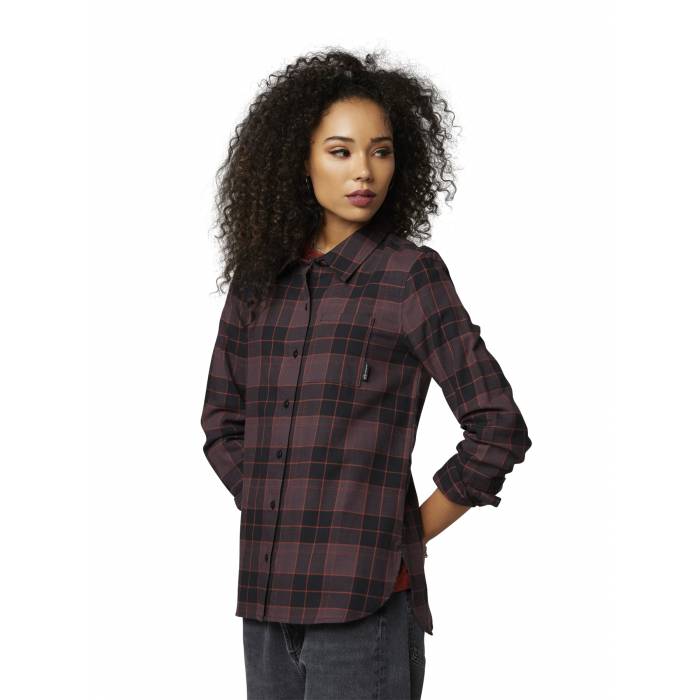 FOX Damen Hemd Pines | bordeaux | 25703-053