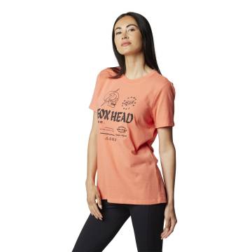 FOX Damen T-Shirt Unlearned | orange | 30014-153