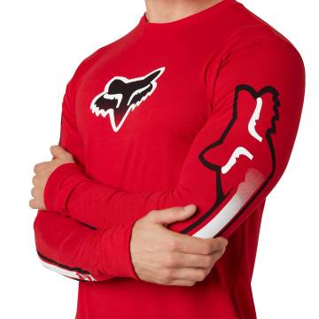 FOX Langarmshirt Vizen Tech | rot | 29820-122 Größe L