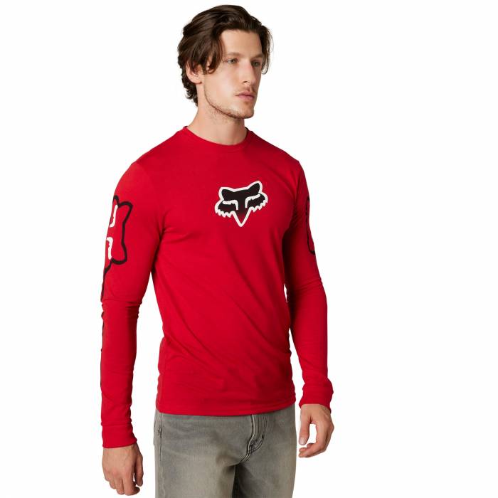 FOX Langarmshirt Vizen Tech | rot | 29820-122