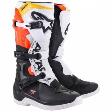 ALPINESTARS Tech 3 Stiefel | schwarz weiß orange | 2013018-1238