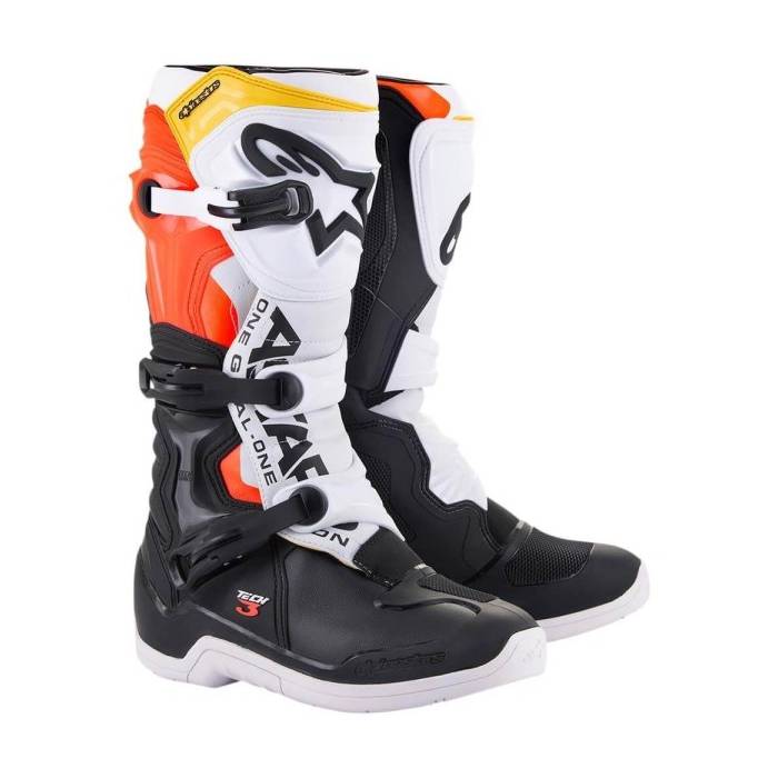 ALPINESTARS Tech 3 Stiefel | schwarz weiß orange | 2013018-1238