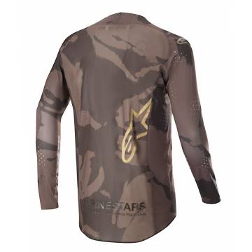 ALPINESTARS Supertech Squad LE MX Jersey | camo braun gold | 3767423-839