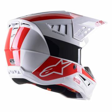 ALPINESTARS Cross Helm SM5 Bond | weiß rot | 8303422-2032 Größe M