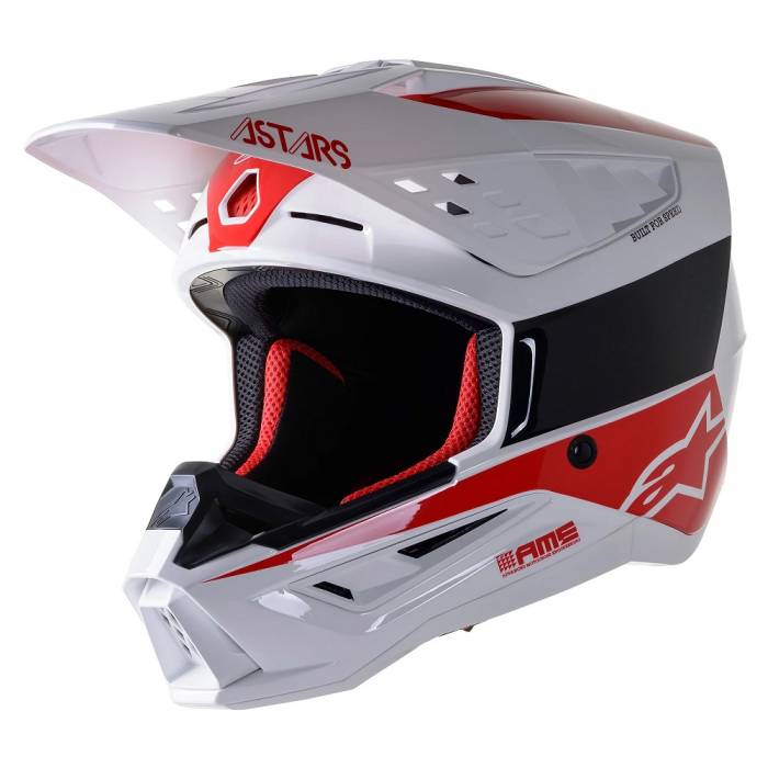 ALPINESTARS Cross Helm SM5 Bond | weiß rot | 8303422-2032