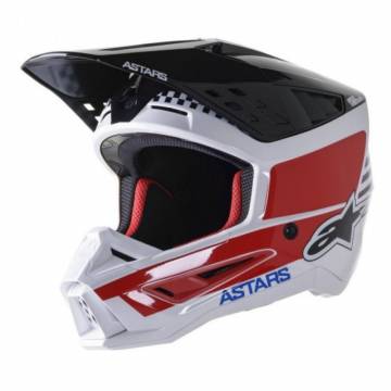 ALPINESTARS Cross Helm SM5 Speed | weiß schwarz blau rot | 8304822-2739
