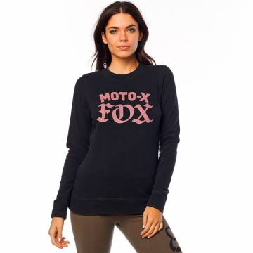 Fox Moto X Crew Damen Pullover, schwarz/rose