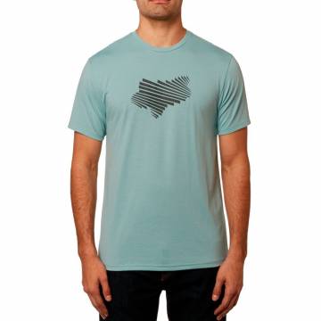 FOX Tech T-Shirt Herren Clash | blau |  23109-332 Frontansicht